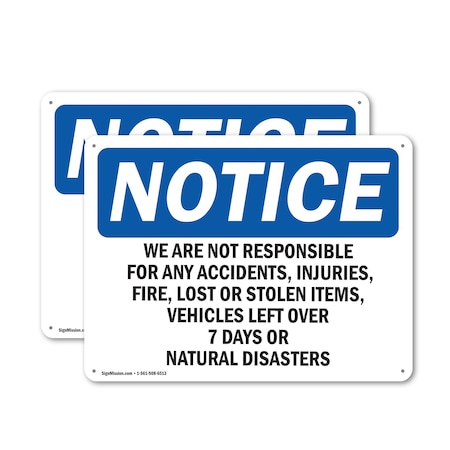 Signmission Safety Culture Sign, 24 in Width, Aluminum, Rectangle OS-2PACK-NS-A-1824-L-16880